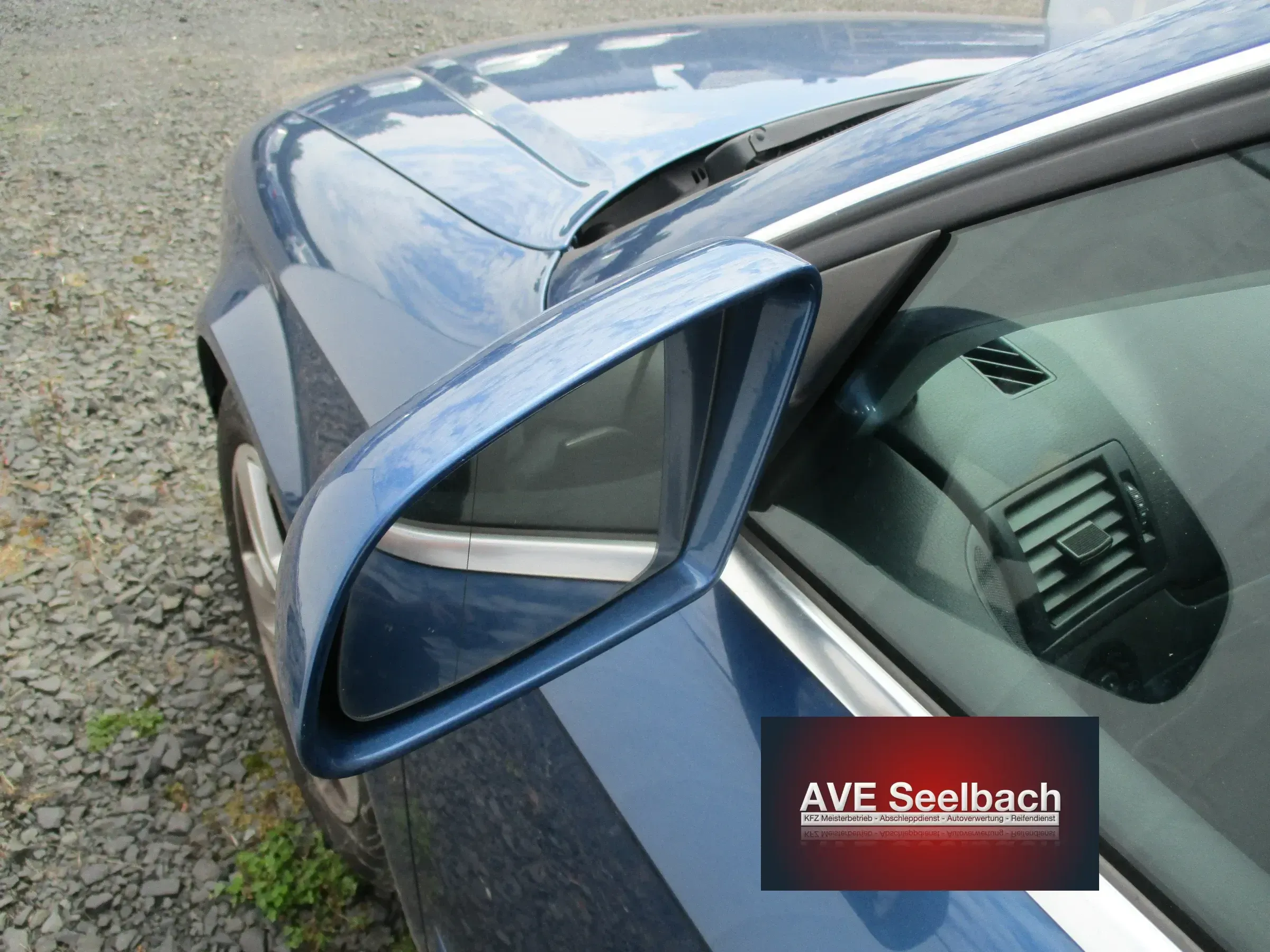 Audi A4 8E B7 Außenspiegel vorne links Bj 2005 LZ5C Mauritiusblau Blau - Bild 1
