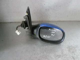 Peugeot 206 elektrischer Außenspiegel rechts Bj 1999 FC# EGJ Bleu Santorin - Bild 1