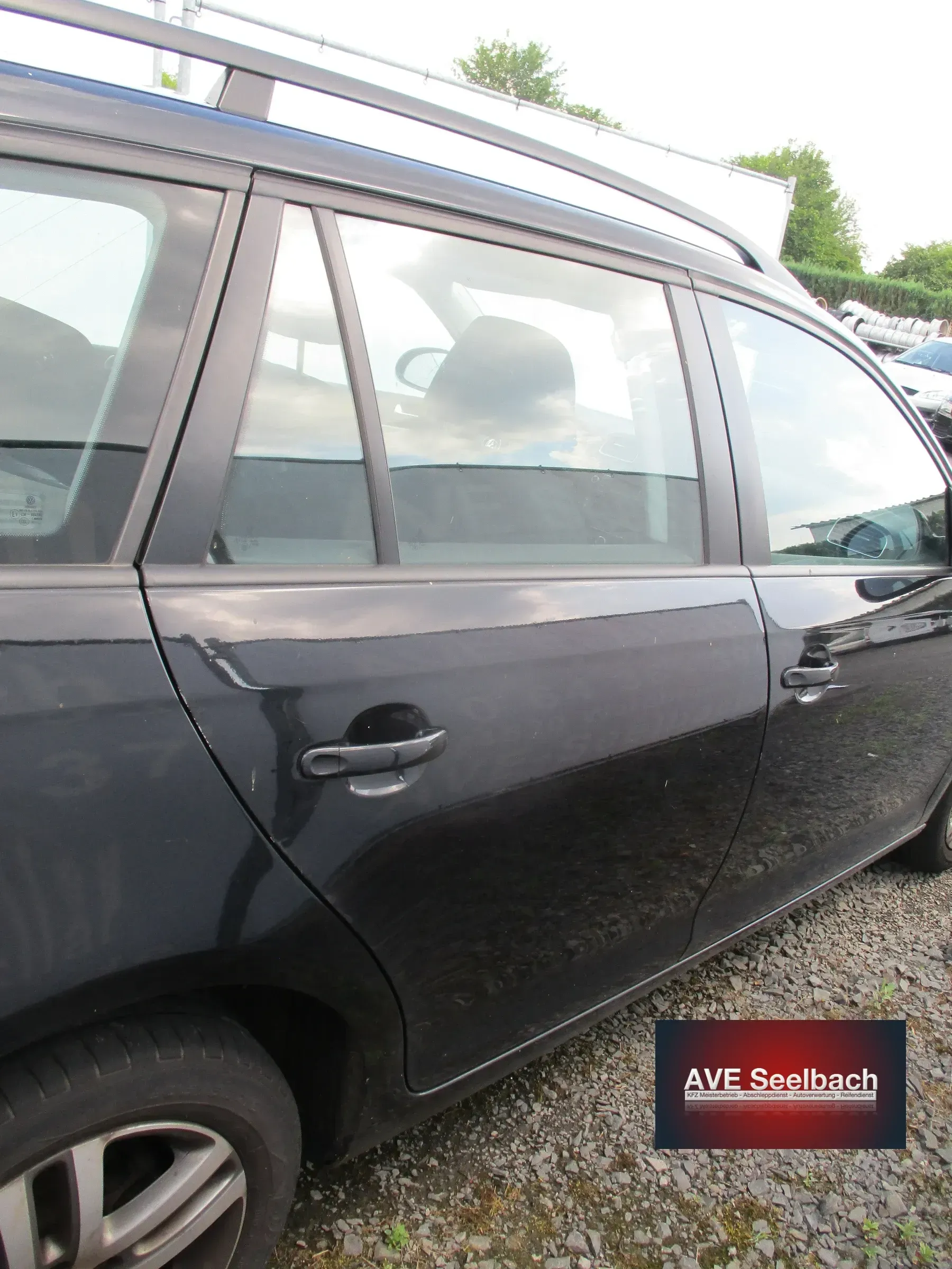 VW Golf 6 Kombi Tür hinten rechts Bj 2009 LC9X Deep Black schwarz - Bild 1
