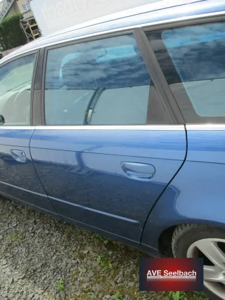Audi A4 8E B7 Tür hinten links Bj 2005 LZ5C Mauritiusblau Blau - Bild 2