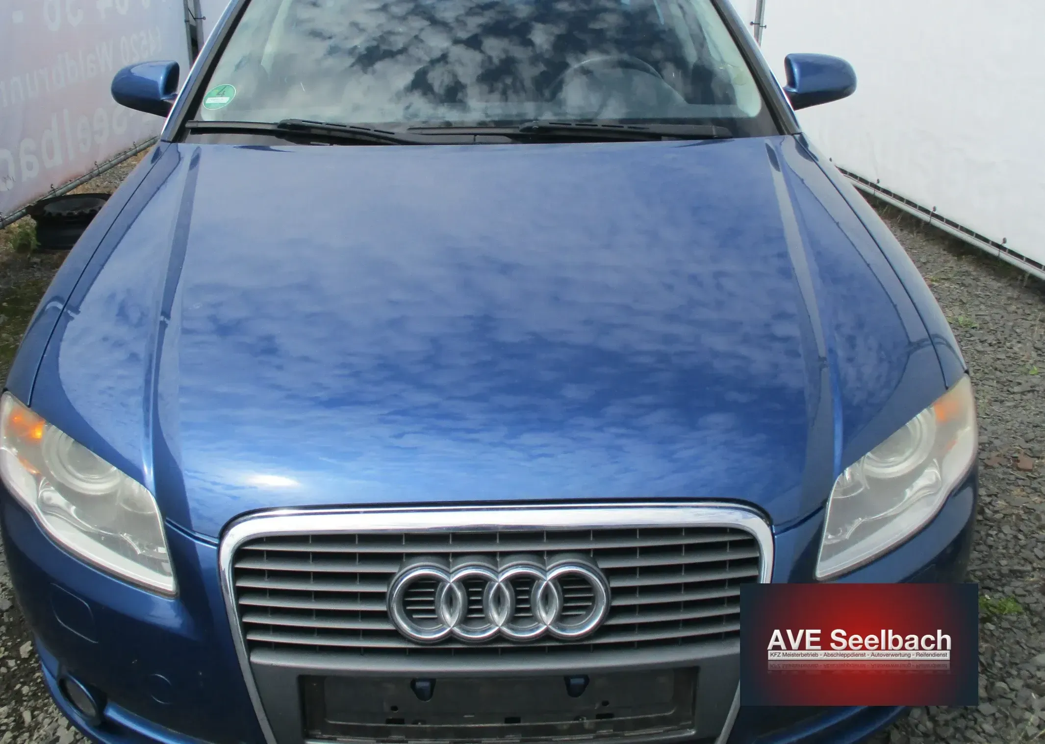 Audi A4 8E B7 Motorhaube Bj 2005 LZ5C Mauritiusblau Blau - Bild 1
