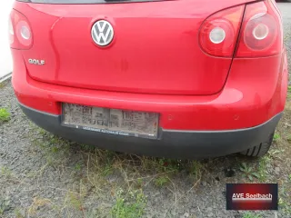 VW Golf 5 Stoßstange hinten Bj 2006 LY3D Tornadorot - Bild 1