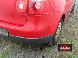 VW Golf 5 Stoßstange hinten Bj 2006 LY3D Tornadorot - Bild 2