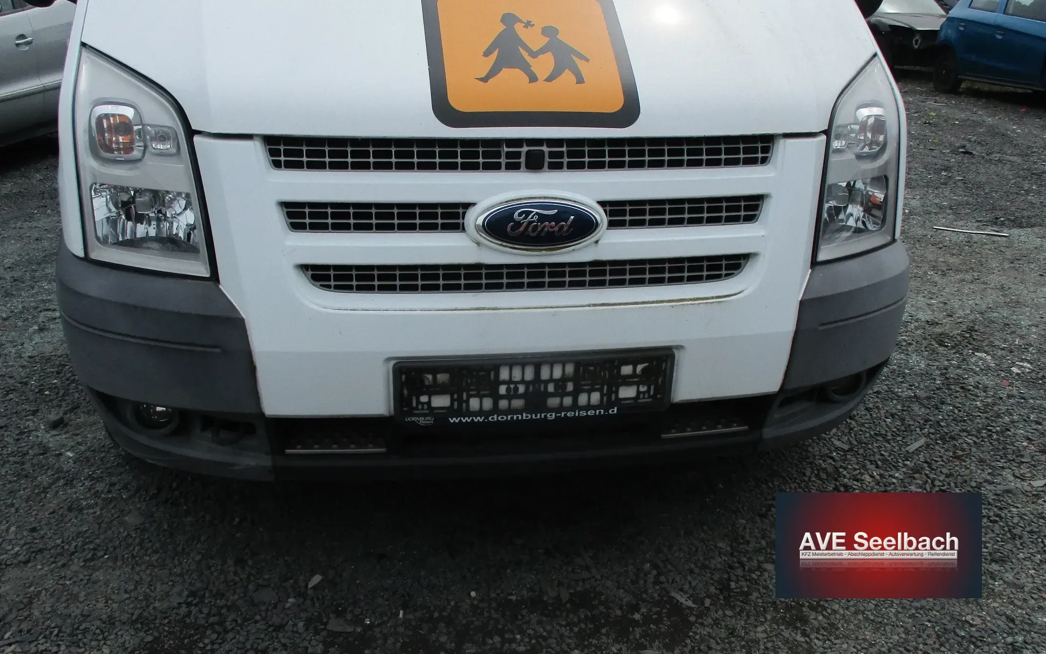 Ford Transit Bus Stoßstange vorne Bj 2014 Frost Weiß 17D957A - Bild 1