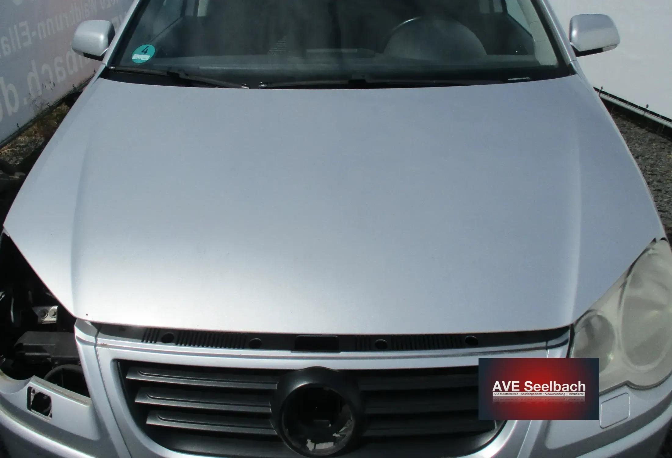 VW Polo 9N3 Motorhaube Bj 2008 LA7W Reflexsilber - Bild 1