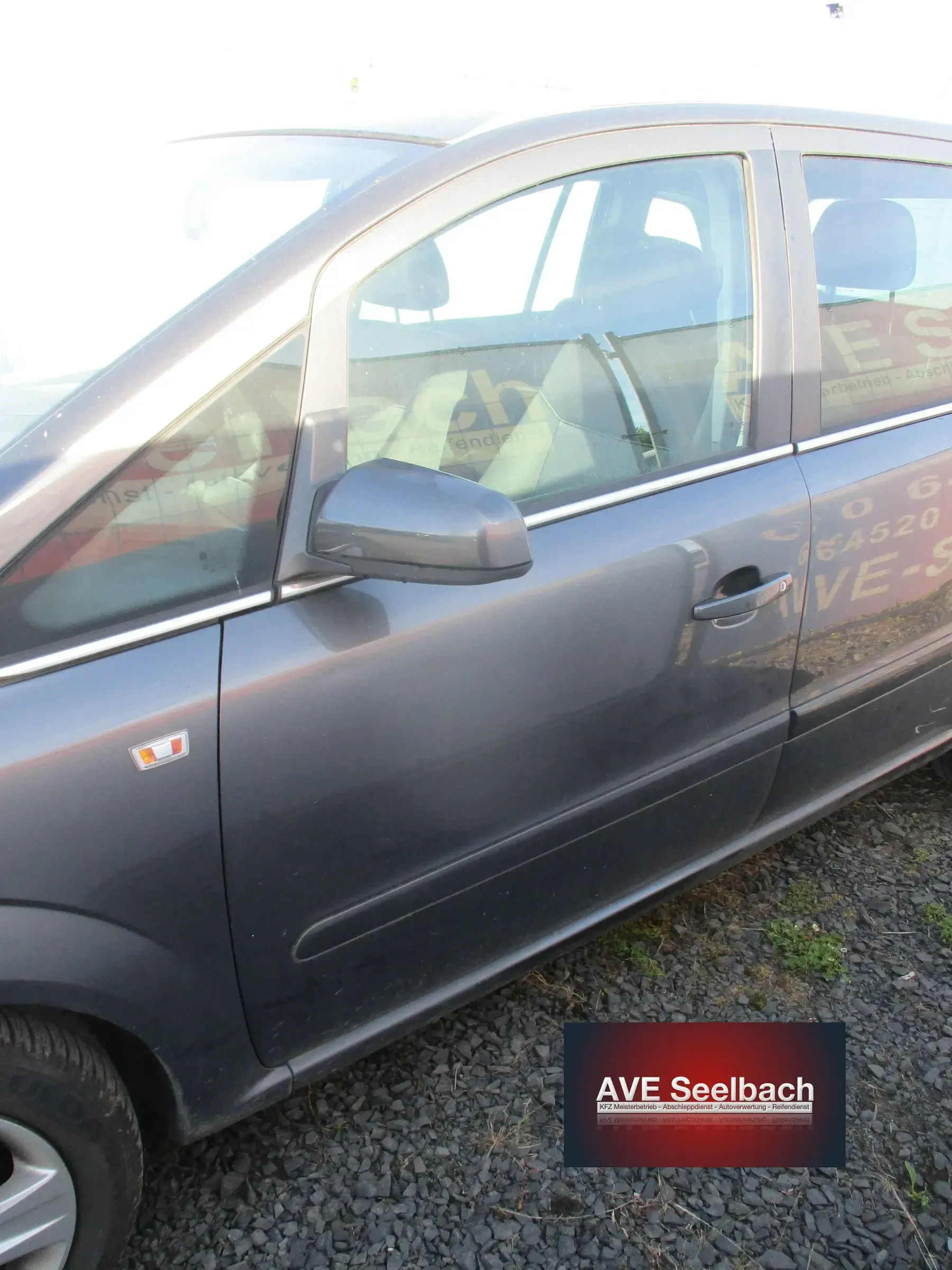 Opel Zafira B Tür vorne links Bj 2009 Z177 Karbongrau - Bild 1