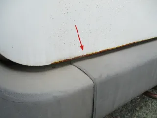 Ford Transit Bus Hecktür Tür hinten links Bj 2014 Frost Weiß 1561316 - Bild 3
