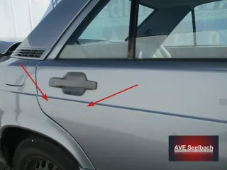 Mercedes 190 W201 Tür hinten rechts Bj 1989 122 Perlmuttgrau - Bild 3