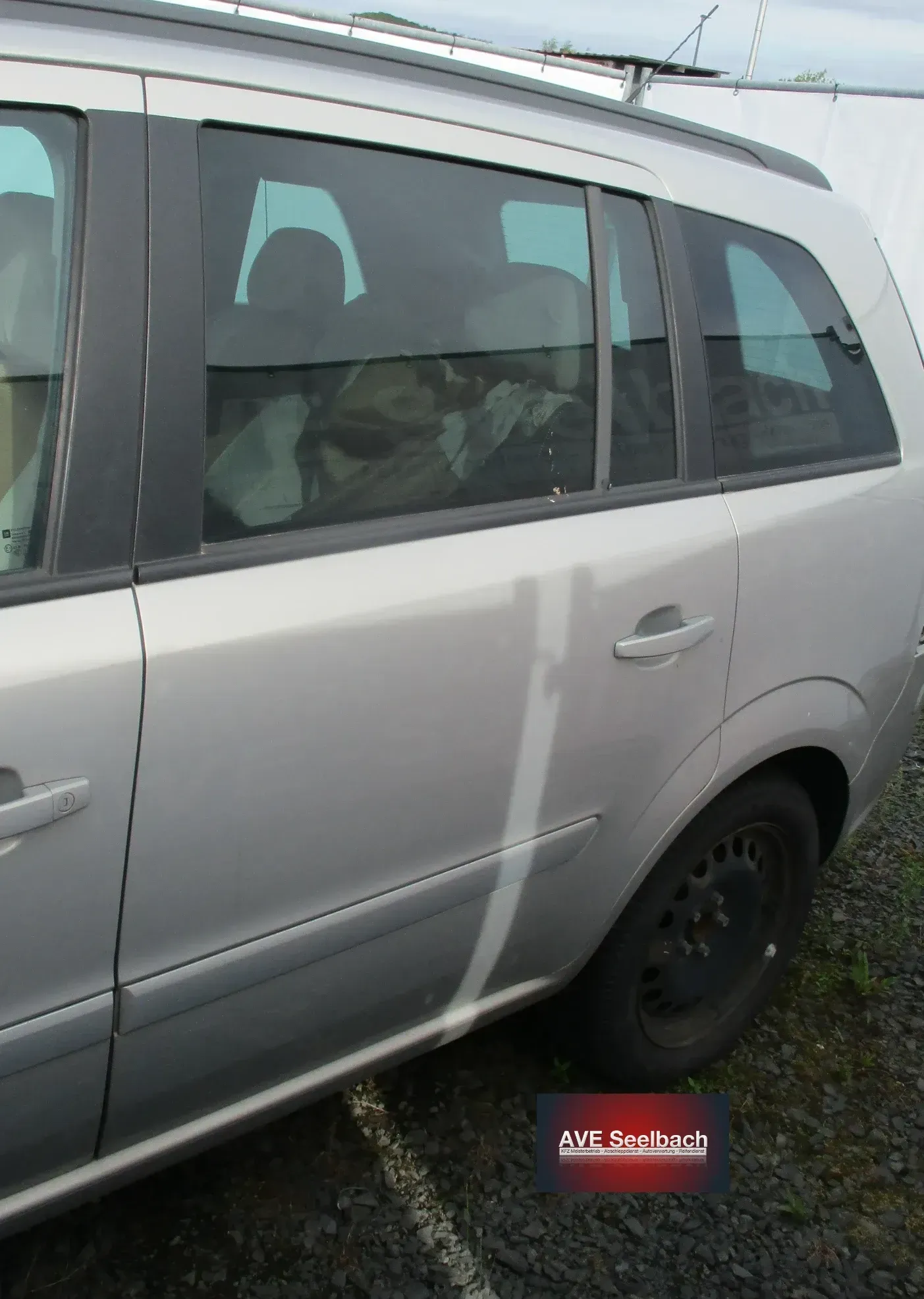 Opel Zafira B Tür hinten links Bj 2006 Z167 Pannacotta Met - Bild 1