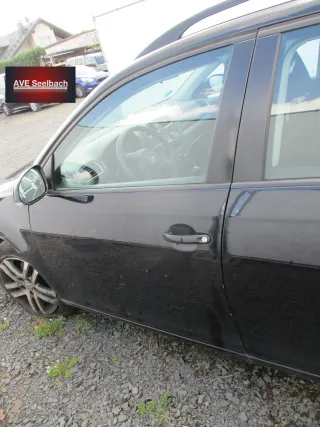 VW Golf 6 Kombi Tür vorne links Bj 2009 LC9X Deep Black schwarz - Bild 2