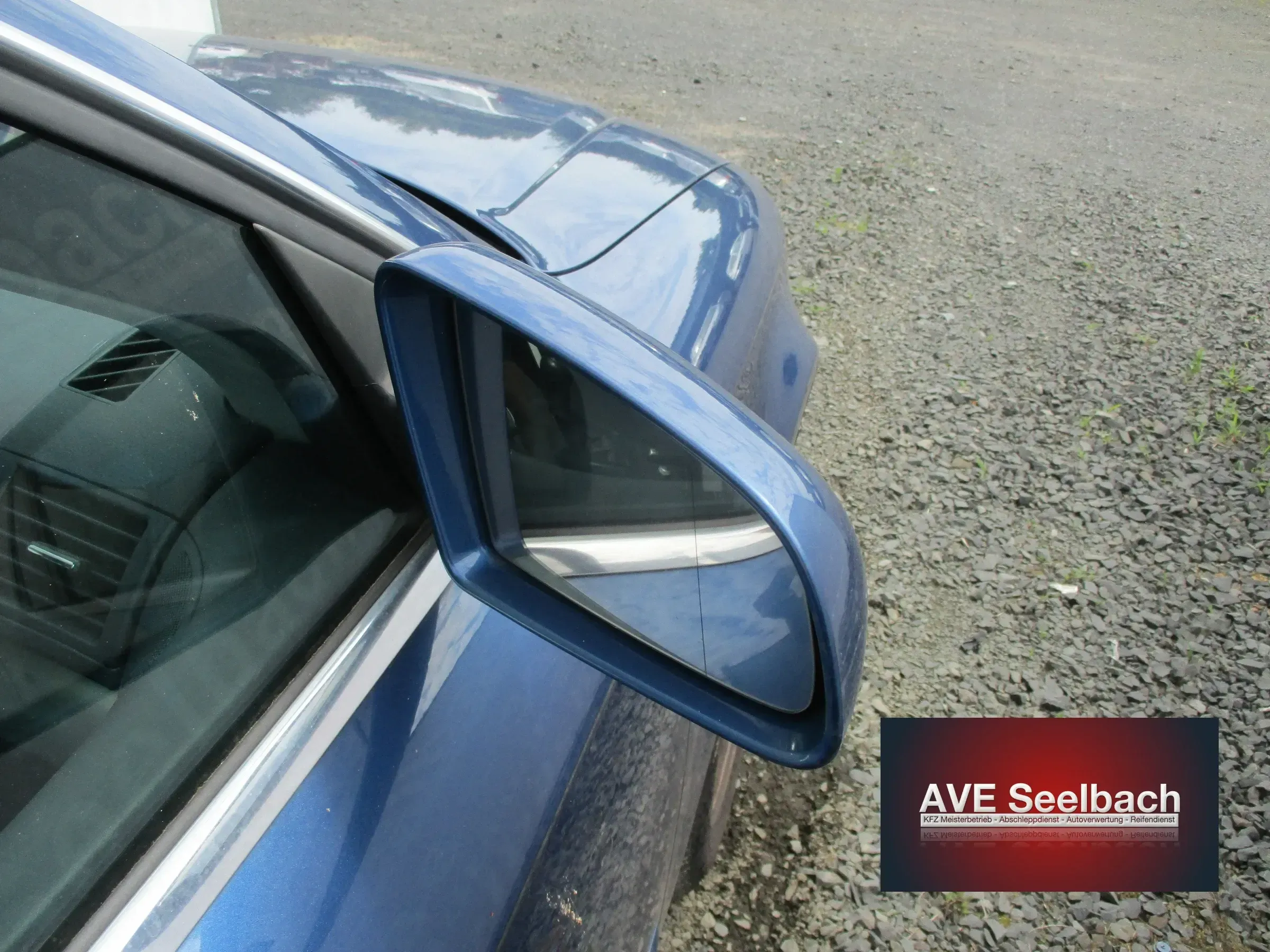 Audi A4 8E B7 Außenspiegel vorne rechts Bj 2005 LZ5C Mauritiusblau Blau - Bild 1